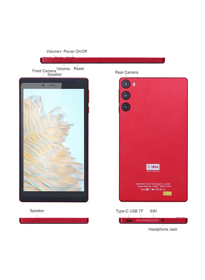 C idea - 7 Inch Portable Tablet, Android 12 Tablet PC With Sim Card Slot Storage 64Gb Expandable Dual Camera 5Mp+8Mp 6000mAh 600 * 1024 IPS Touch Screen With LET+WiFi For Gift - Image 1
