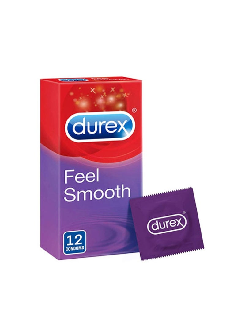 Durex Pack of 12, Feel Smooth Condoms