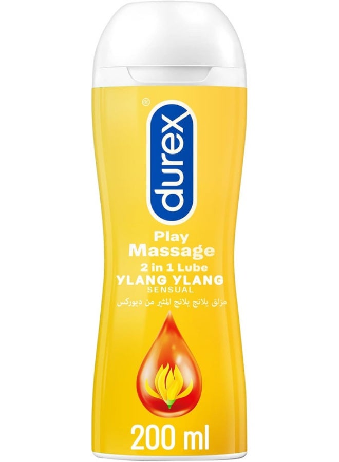 دوريكس تدليك 2 في 1 لتزييت المناطق الحميمة مع جل اليلانغ يلانغ الحسي 200 مل - Image 2