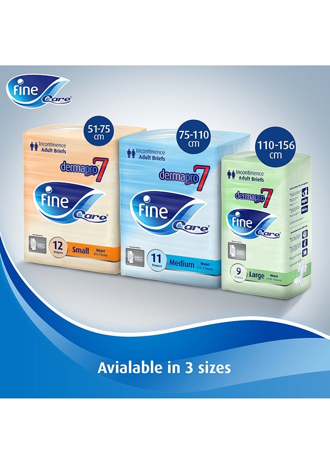 Fine Care - Incontinence Unisex Adult Diapers Size Large Waist 110-156 Cm 36 x 3 Packs 108 Count - Image 1