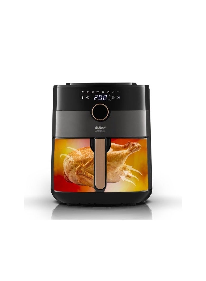 Arzum Airtasty XL Air Fryer - Copper 6 L 1750 W AR2074-B Black - Image 4