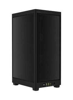 2000D Airflow Mini-ITX PC Case - Mini-ITX Form-Factor - Steel Mesh Panels - Three-Slot GPU Support - Cooling-Optimized Interior - Modern Front Panel I/O Black