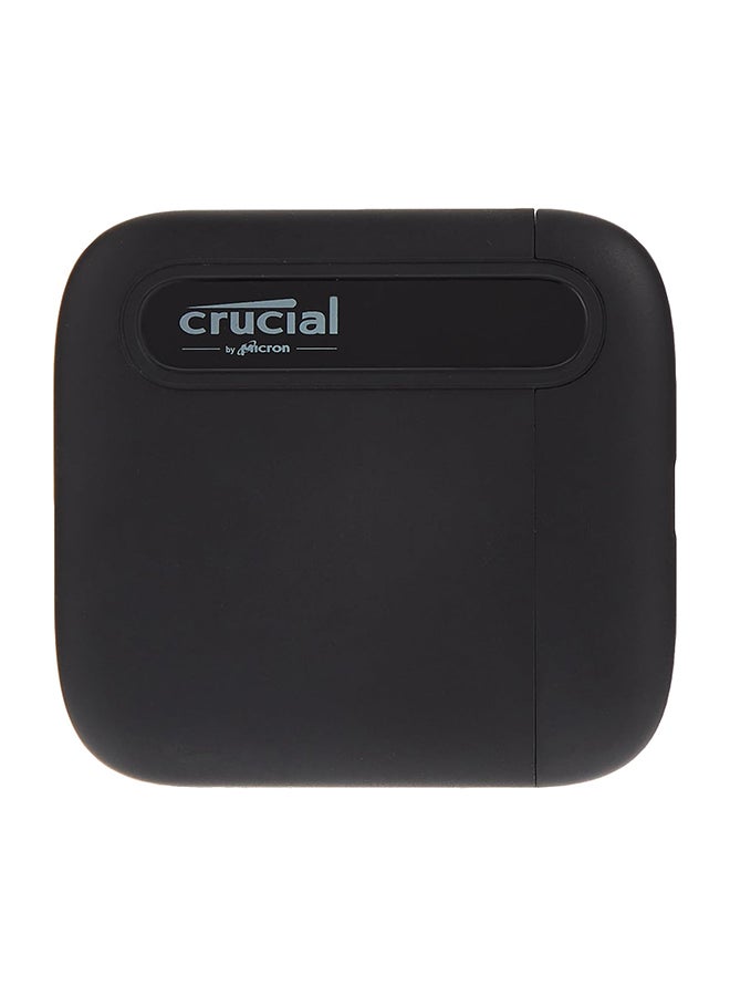 crucial - Crucial X6 Portable External SSD, 4TB Capacity, Up to 800MB/s Sequential Read, USB 3.2 Gen-2 (10Gb/s) Interface, Black | CT4000X6SSD9 4 TB - Image 1