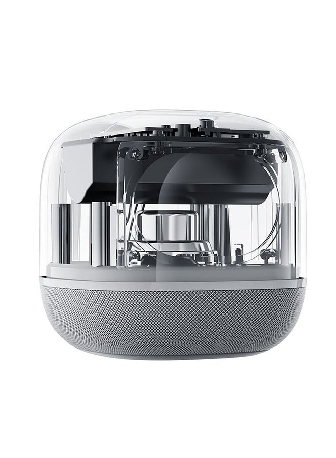 Baseus - AeQur V2 Portable Bluetooth TWS Bluetooth 5.0 Wireless 360 Degree Powerful Bass Sound 3EQ Modes Speakers White White - Image 1