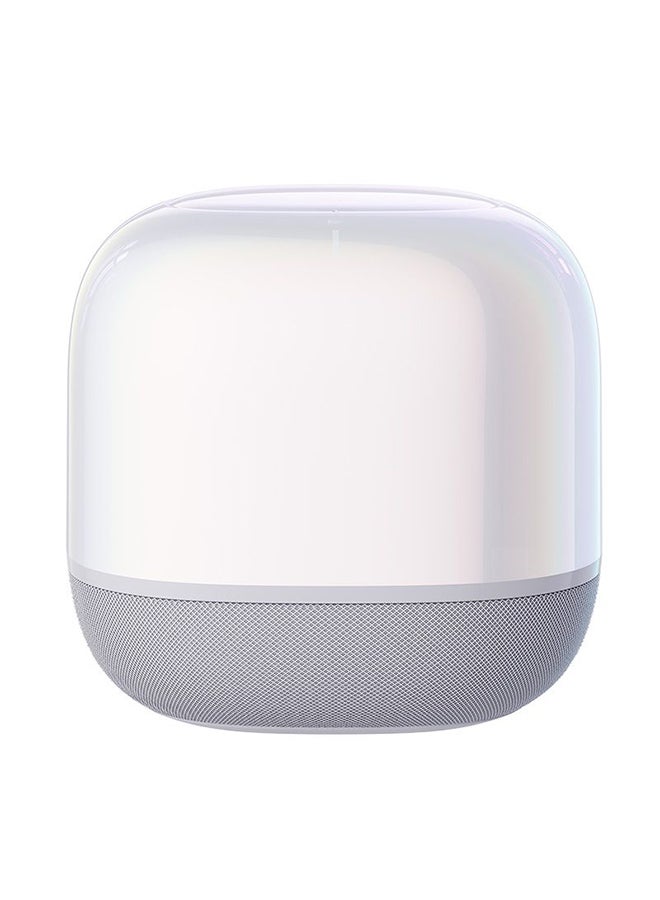 Baseus - AeQur V2 Portable Bluetooth TWS Bluetooth 5.0 Wireless 360 Degree Powerful Bass Sound 3EQ Modes Speakers White White - Image 1
