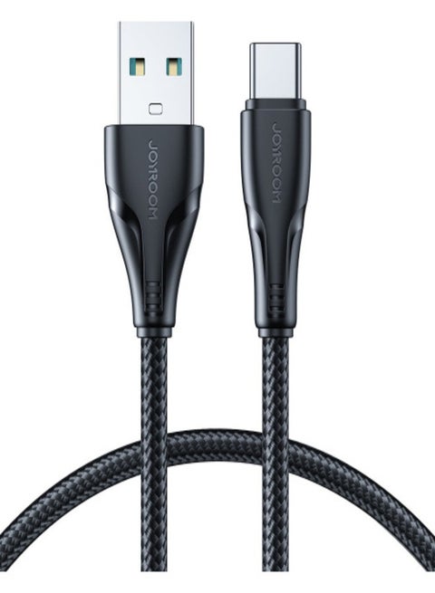 CABLE JOYROOM SURPASS SERIES USB-A/USB-C 3A 1.2M Black