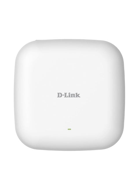 PoE Access Point WiFi 6 AX1800 Wave 2 Dual Band Wireless Internet Network Compact Design Wall Ceiling Mountable WiFi AC AP (DAP-X2810) White