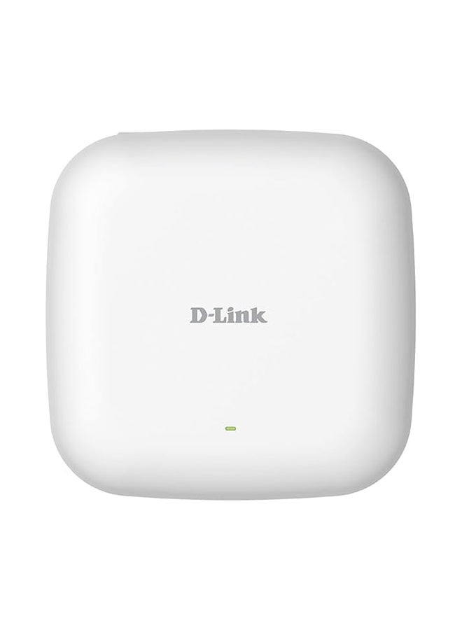 D-Link - PoE Access Point WiFi 6 AX1800 Wave 2 Dual Band Wireless Internet Network Compact Design Wall Ceiling Mountable WiFi AC AP (DAP-X2810) White - Image 1