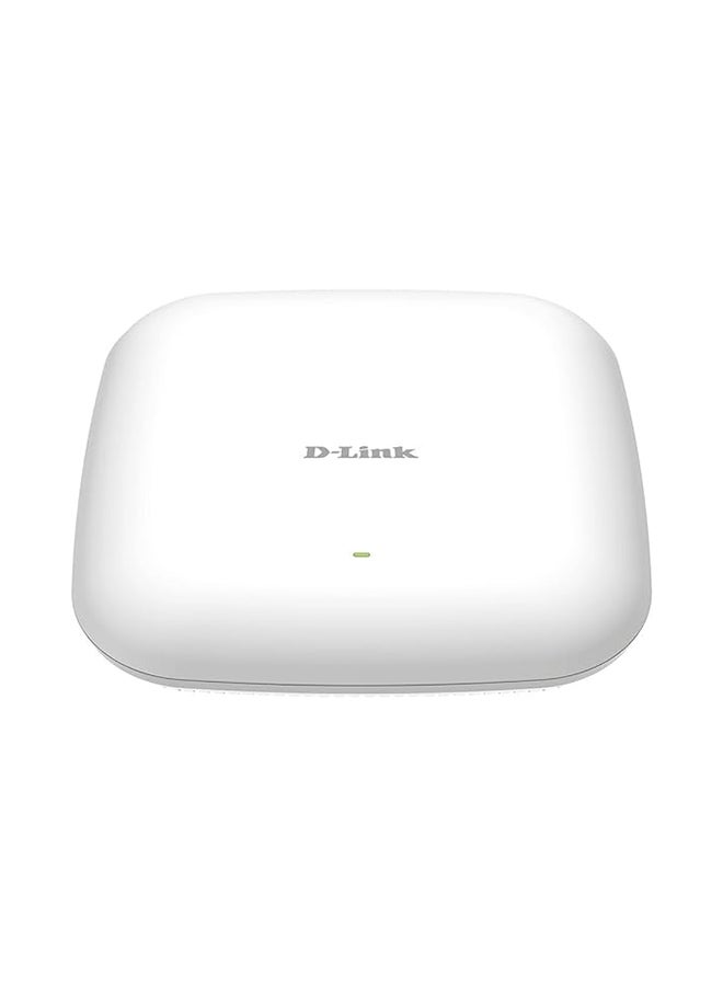 D-Link - PoE Access Point WiFi 6 AX1800 Wave 2 Dual Band Wireless Internet Network Compact Design Wall Ceiling Mountable WiFi AC AP (DAP-X2810) White - Image 1