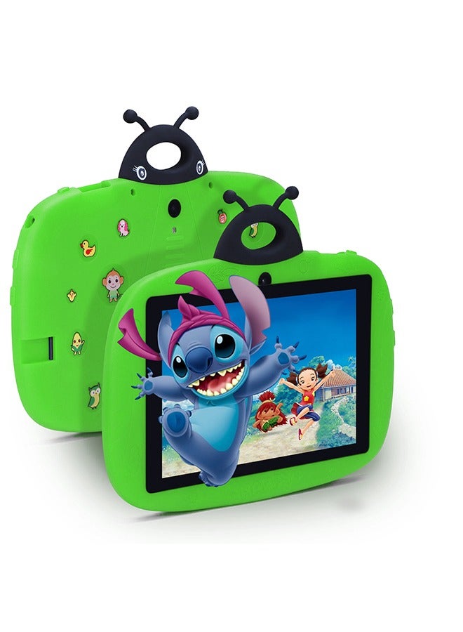 C idea 7 Inch Tablet For Kids, Android 9.0 Kids 64Gb+32Gb Expandable WiFi HD Display Screen Iwawa Dual Camera Children Toddler Safety Educational Learning Tablet With Case For Boys And Girls  - Image 1