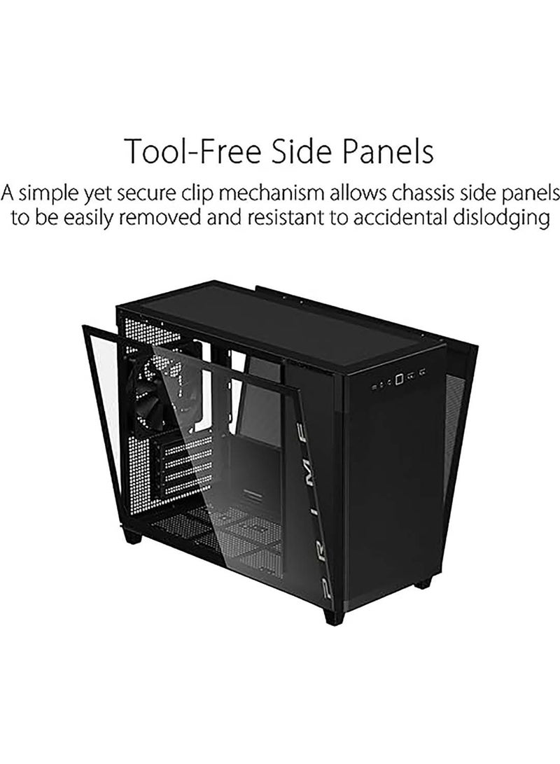 ASUS AP201 PRIME CASE TG Mini Tower Black - Image 4