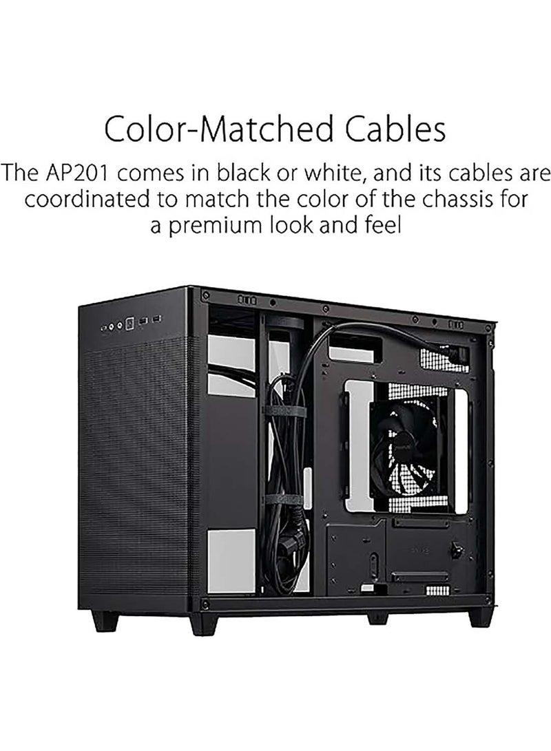 ASUS AP201 PRIME CASE TG Mini Tower Black - Image 3