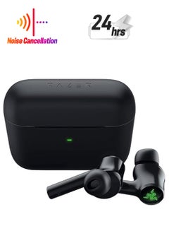 Hammerhead Pro HyperSpeed True Wireless Gaming Earbuds, Razer HyperSpeed Wireless, Razer Chroma RGB, Bluetooth 5.3, Adjustable ANC, RZ12-04590100-R3G1 Black
