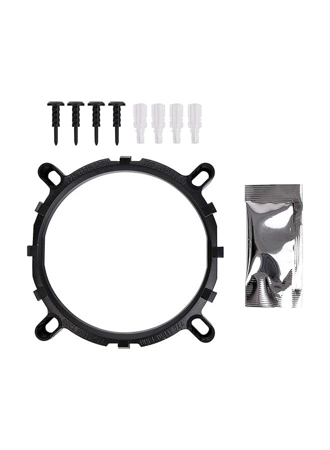 Thermaltake - CL-P064-AL12SW-A UX100 5V Motherboard ARGB Sync 16.8 Million Colors 15 Addressable LED Intel/AMD Universal Socket Hydraulic Bearing 65W CPU Cooler Black - Image 1