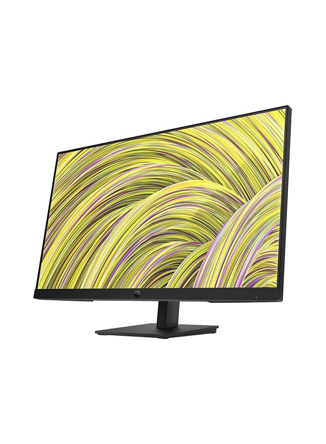 HP P27h G5 27" Monitor, FHD (1920 x 1080) IPS Display, 75Hz Refresh Rate, 5ms GtG Response Time, Onscreen Controls, Adjustable Height & Tilt, DP / HDMI / VGA, Black