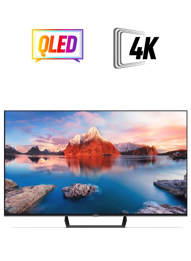 Xiaomi - TV A Pro 43 | Google TV | 4K Display With Dolby Vision | Dolby Audio, DTS-X, And DTS Virtual:X | Premium Quality Metallic Design | 360° Bluetooth Remote Control L43M8-A2ME Black L43M8-A2ME Black - Image 1