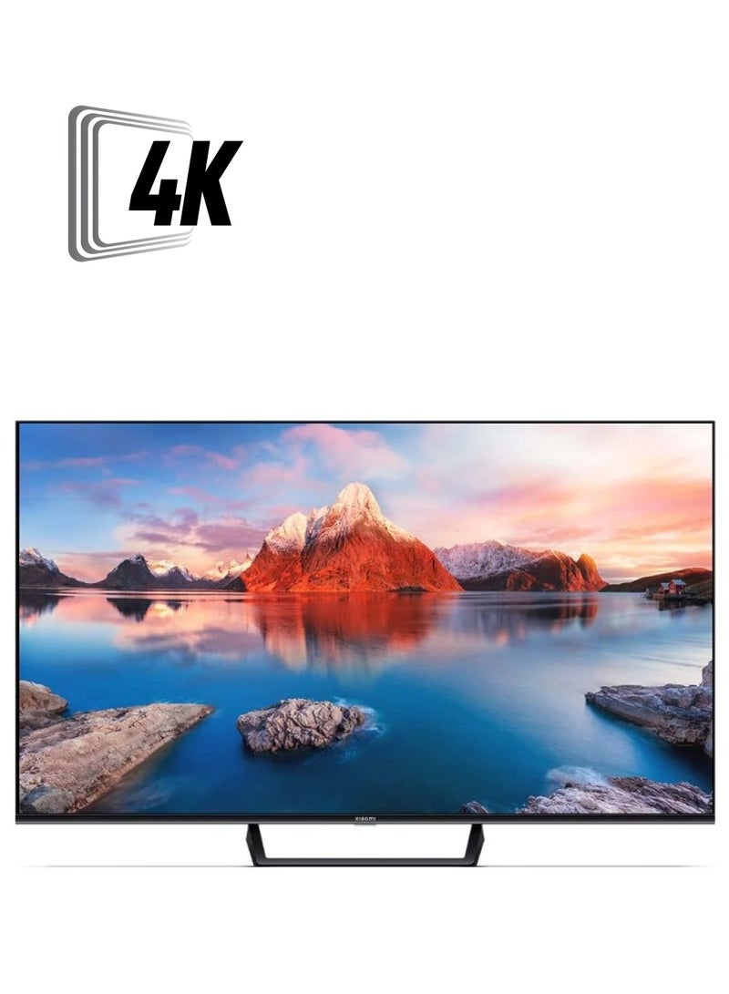 Xiaomi - TV A Pro 55 | Google TV | 4K Display With Dolby Vision | Dolby Audio, DTS-X,  And DTS Virtual:X | Premium Quality Metallic Design | 360° Bluetooth Remote Control L55M8-A2ME Black - Image 1