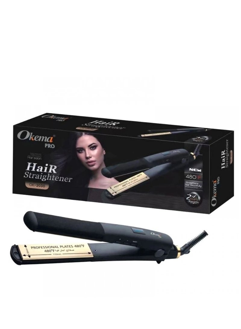 Okema Hair Straightener OK-2030 - Image 1