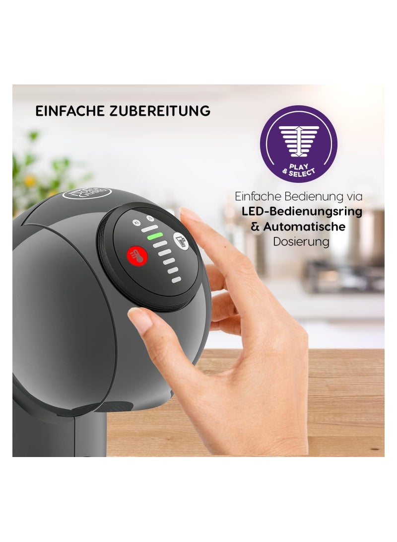 نسكافيه - Dolce Gusto Genio S Capsule Machine By Krups Hot And Cold Drinks 15 Bar Pump Pressure Water Tank XL Functionality Automatic Shut-Off 0.8 L 1500 W KP240B Anthracite - Image 1
