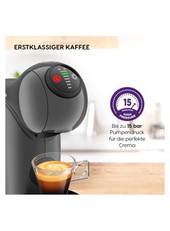 نسكافيه Dolce Gusto Genio S Capsule Machine By Krups Hot And Cold Drinks 15 Bar Pump Pressure Water Tank XL Functionality Automatic Shut-Off 0.8 L 1500 W KP240B Anthracite  - Image 4