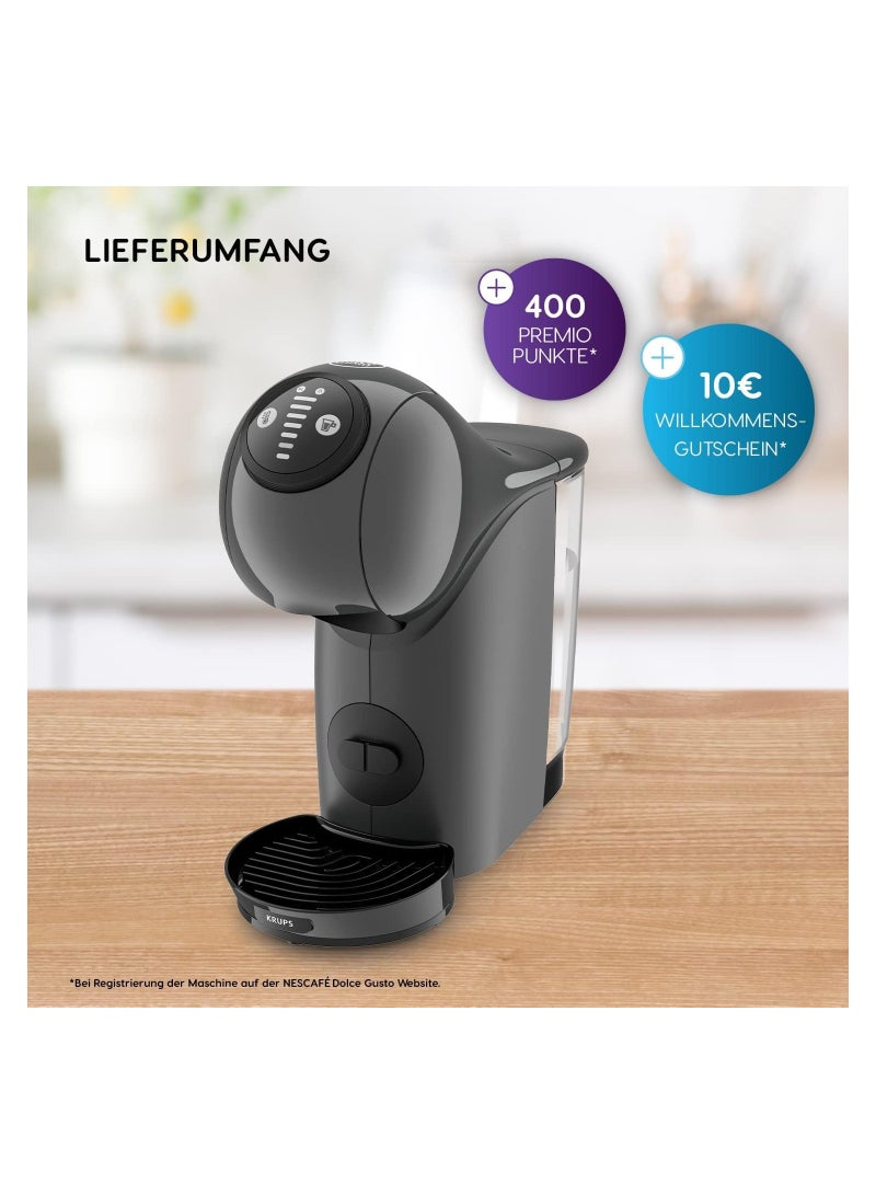 نسكافيه - Dolce Gusto Genio S Capsule Machine By Krups Hot And Cold Drinks 15 Bar Pump Pressure Water Tank XL Functionality Automatic Shut-Off 0.8 L 1500 W KP240B Anthracite - Image 1