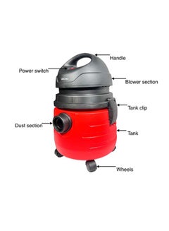 gvc pro Wet & Dry Vacuum Cleaner With Polymer Tank 1000 W GVC-1700 Red  - Image 2