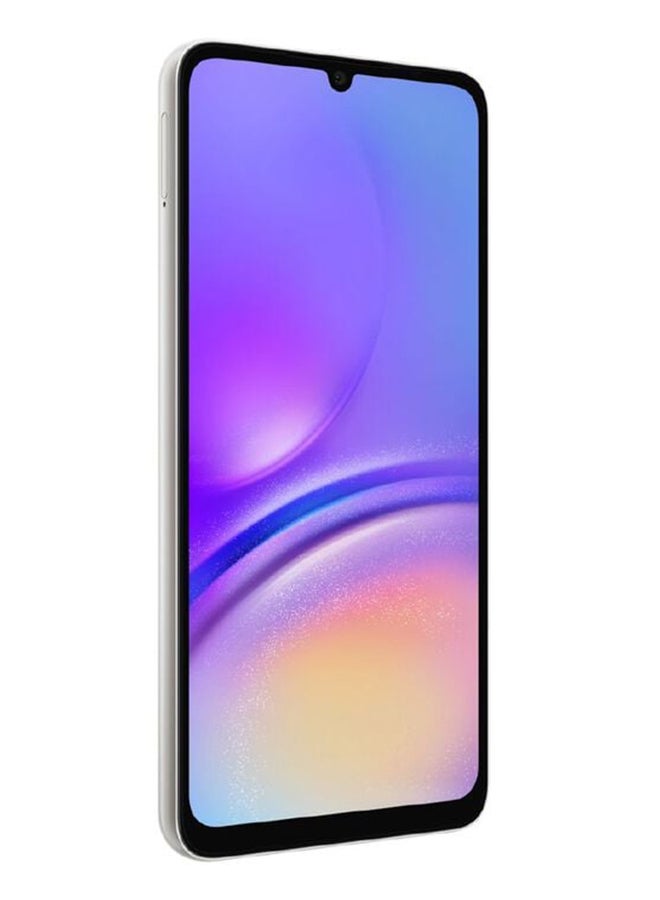 سامسونج - جالاكسي A05 ثنائي الشريحة، لون فضي، 4 جيجابايت رام، 128 جيجابايت، 4G LTE - إصدار الشرق الأوسط - Image 1
