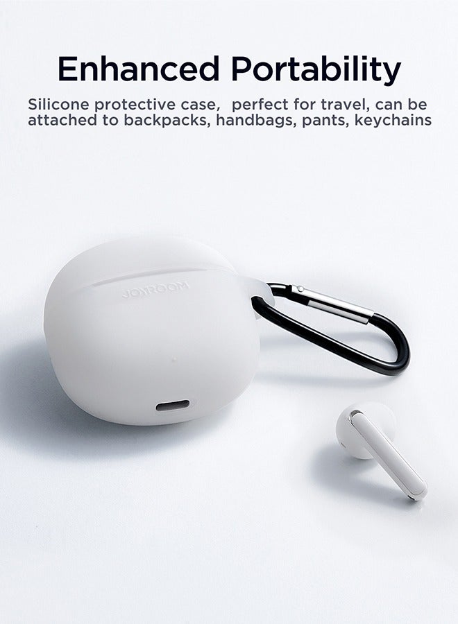JOYROOM - JR-FB1 In-Ear True Wireless Bluetooth 5.3 Headphones Dns Call Noise Reduction 65ms Low Latency Fast Charging IP54 Waterproof With Charging Box And Protective Cover White - Image 1