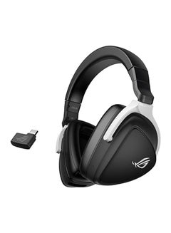 سماعة الألعاب اللاسلكية ROG Delta S (ميكروفون AI Beamforming، صوت محيطي 7.1، برامج تشغيل 50 مم، خفيفة الوزن، زمن انتقال منخفض، 2.4 جيجا هرتز، بلوتوث، USB-C، للكمبيوتر الشخصي، Mac، PS4، PS5، Switch، الجهاز المحمول)