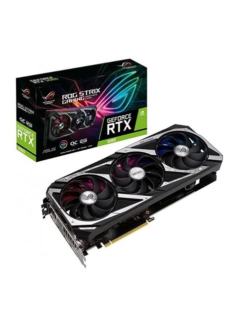 90YV0GC2-M0NA10 Rog Strix Geforce RTX 3060 V2 OC Edition 12Gb GDDR6 RGB Led Graphics Card (Rog-Strix-Rtx3060-O12G-V2-Gaming)
