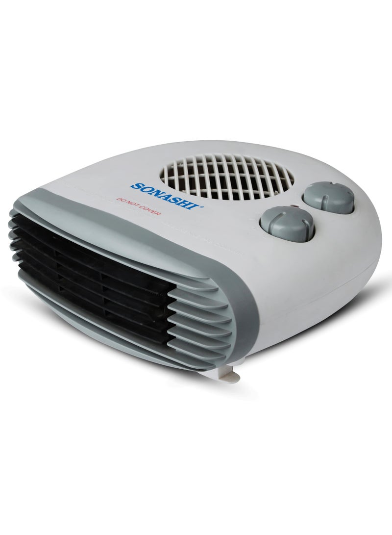 SONASHI - Fan Heater With 3 Adjustable Settings, Cool/Warm/Hot Wind for Selection 2000 W SFH-907 White/Grey - Image 1