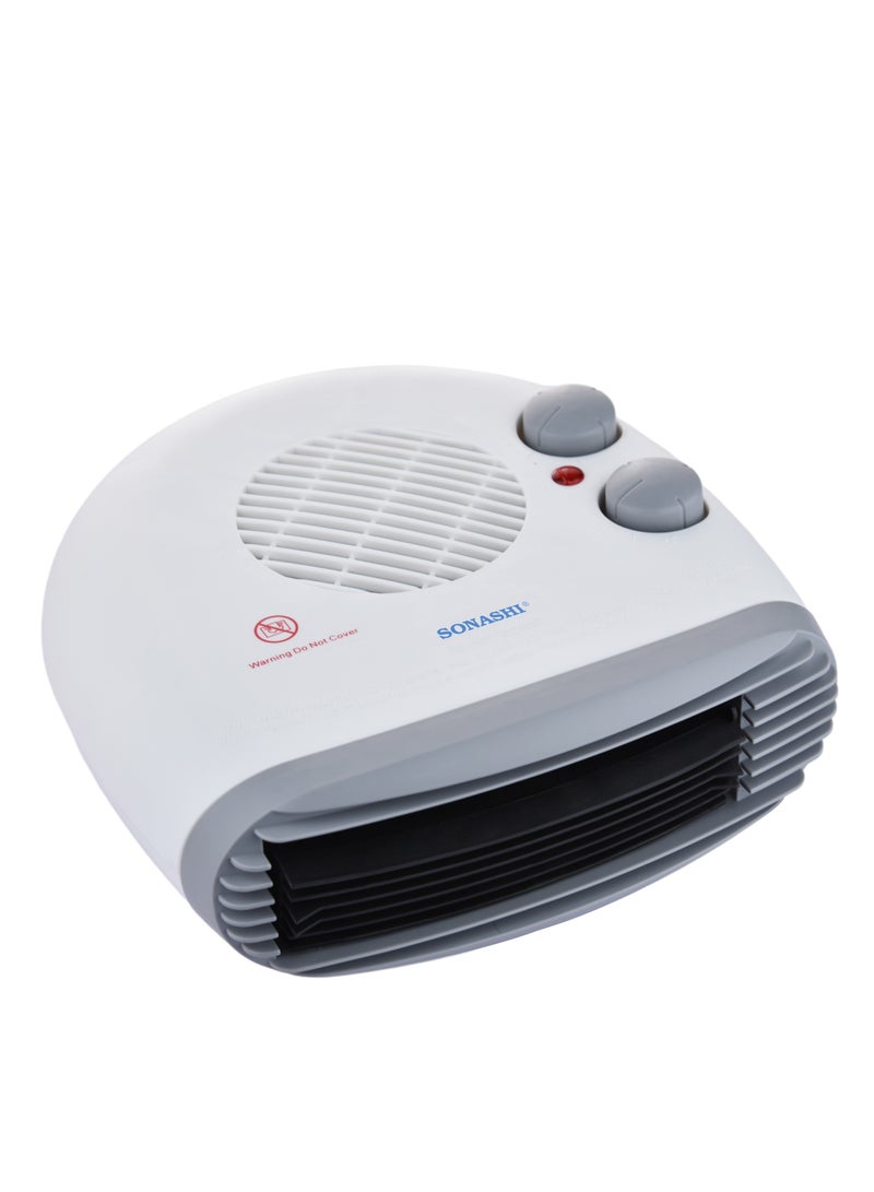 SONASHI - Fan Heater With 3 Adjustable Settings, Cool/Warm/Hot Wind for Selection 2000 W SFH-907 White/Grey - Image 1