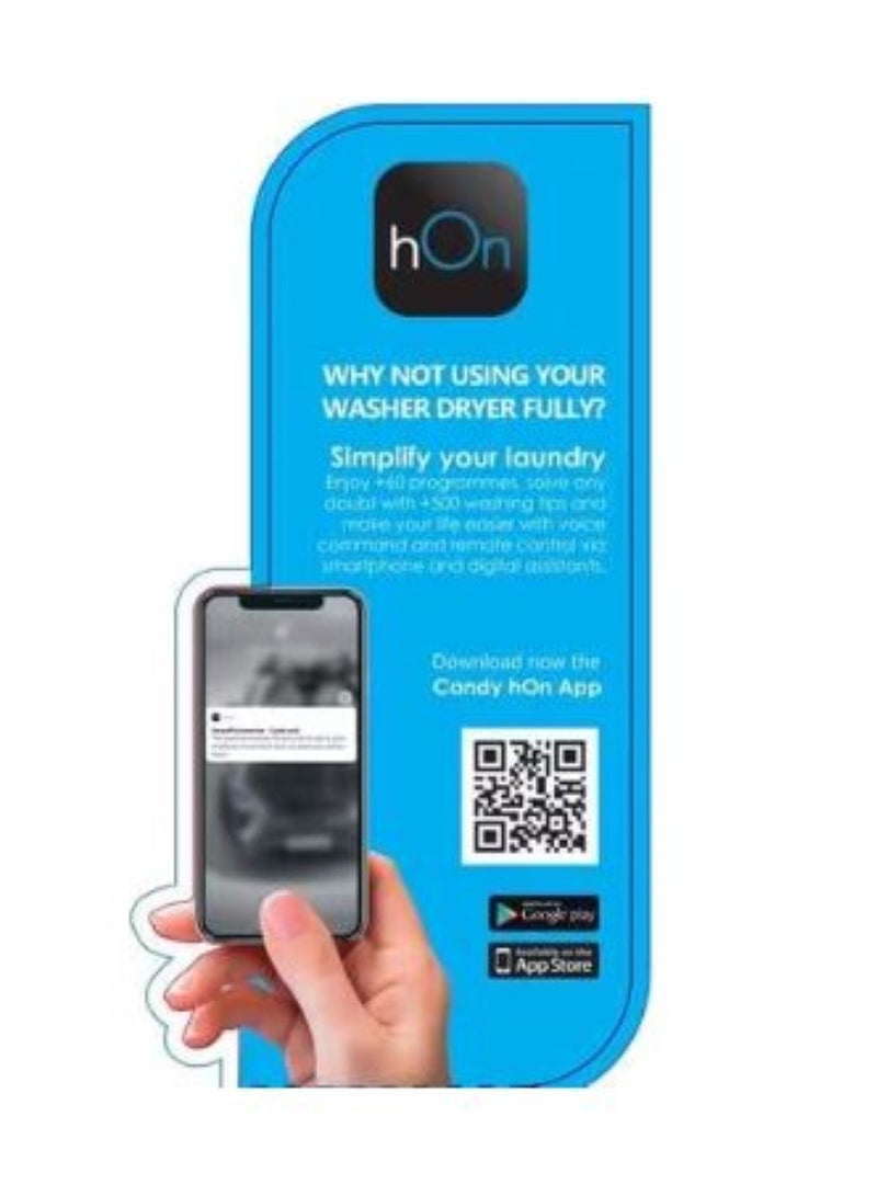 CANDY SmartPro Inverter Washer Dryer 13 kg CSOW4856TWMB-19 White - Image 4