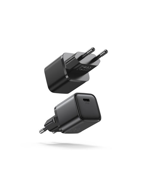 JOYROOM L-P202 Travel Series 20W PD USB-C / Type-C Mini Fast Charger, EU Plug(Black Black