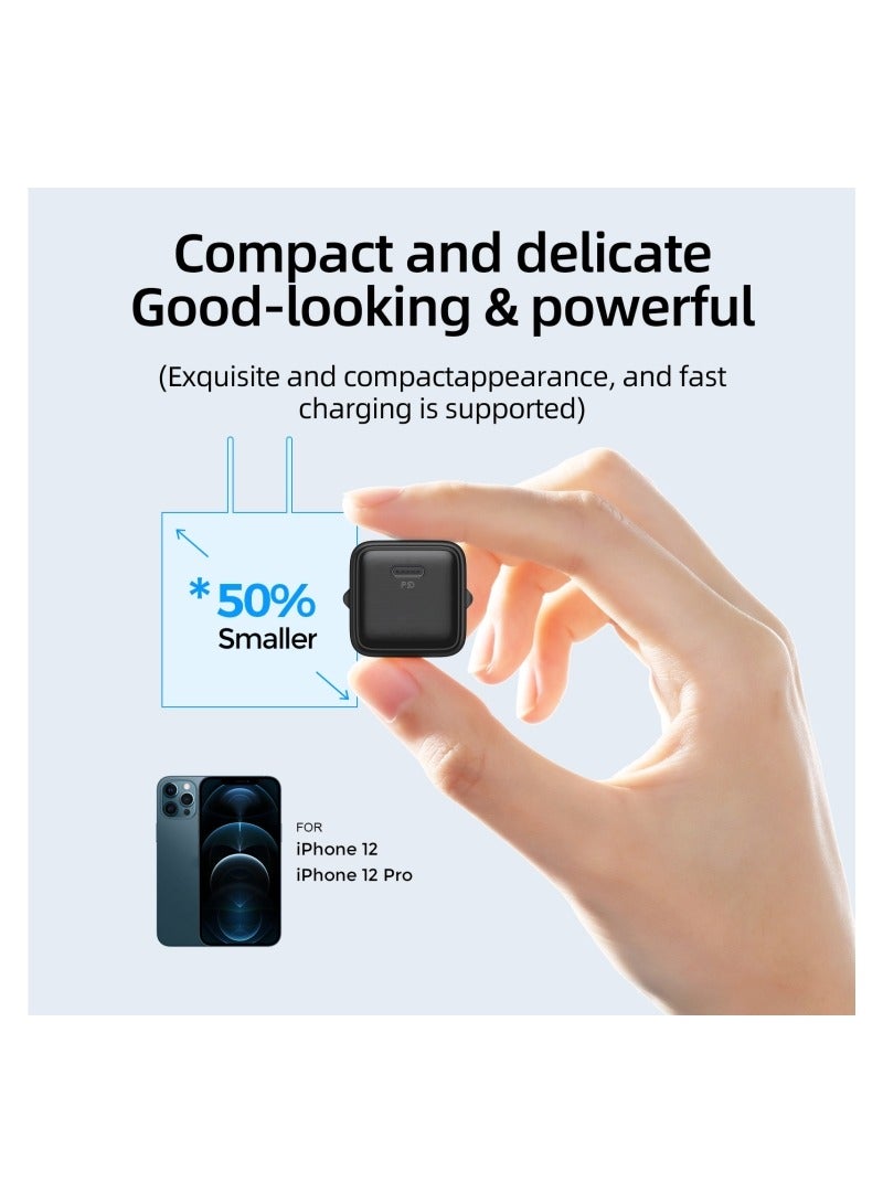 JOYROOM JOYROOM L-P202 Travel Series 20W PD USB-C / Type-C Mini Fast Charger, EU Plug(Black Black  - Image 2