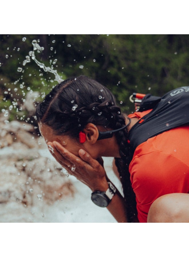 Suunto Wing Open Ear Wireless Headphones | Lightweight, Stable, With LED And Smart Head Movement Control, IP67 Water Resistant, Easy Also Comfortable Wear,  Made For Outdoor Adventures, Sports Wear - Red - Image 4