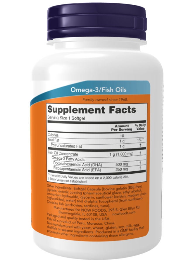 Now Foods 90 Softgels DHA-500 Mg Fish Oil - Image 2