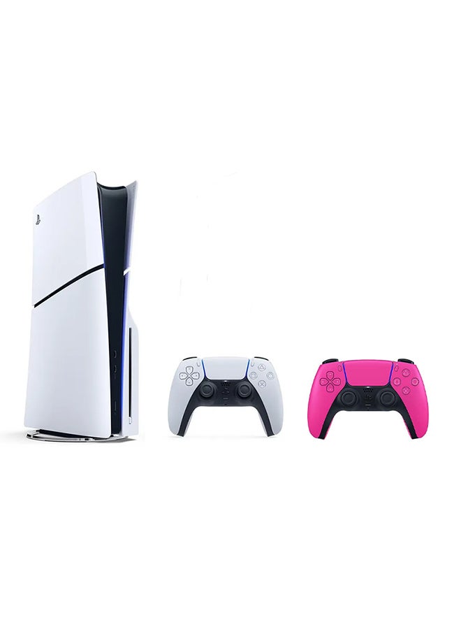 Sony - PlayStation 5 Slim Console Disc Version With Extra Pink Controller - Image 1