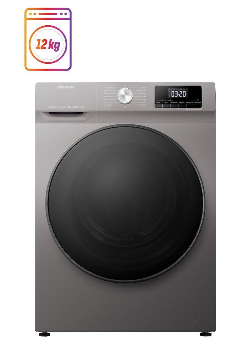Hisense - 3 Series 12kg Washing Machine 12 kg WFQA1214EVJMT Titanium Grey - Image 1