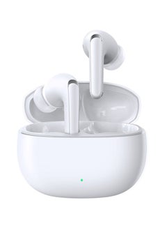 JR-FB3 In-Ear True Wireless Bluetooth V5.3 Headphones With Heavy Bass And Hifi Dual Mode 65ms Low Latency Fast Charging IP54 Waterproof Earbuds With Earphone Protective Case And Charging Box White