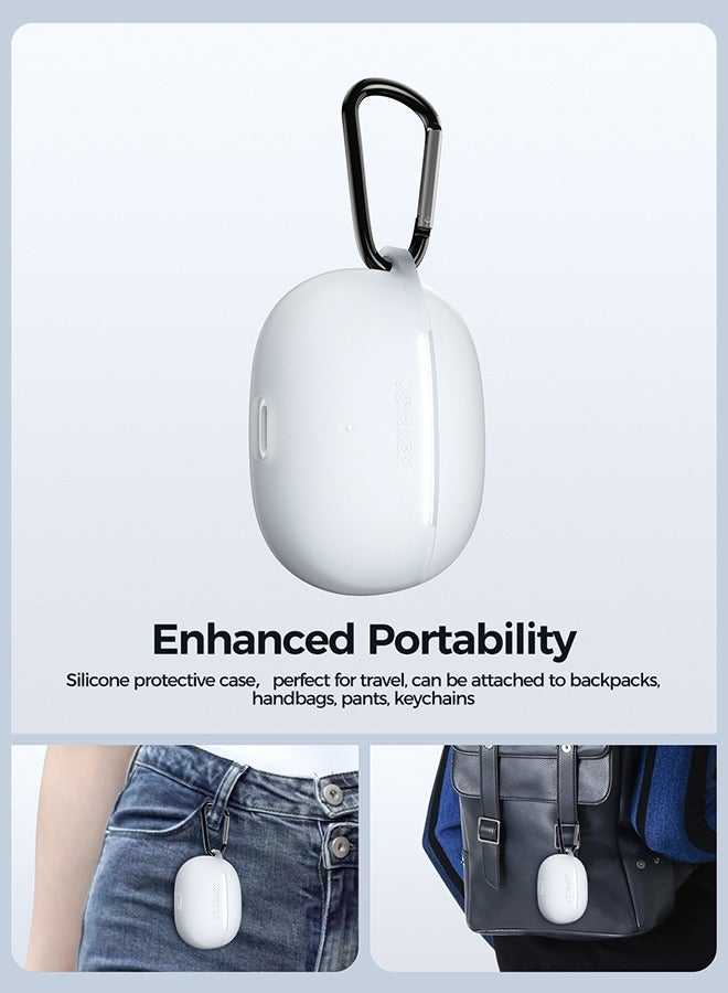جوي روم - JR-FB3 In-Ear True Wireless Bluetooth V5.3 Headphones With Heavy Bass And Hifi Dual Mode 65ms Low Latency Fast Charging IP54 Waterproof Earbuds With Earphone Protective Case And Charging Box White - Image 1