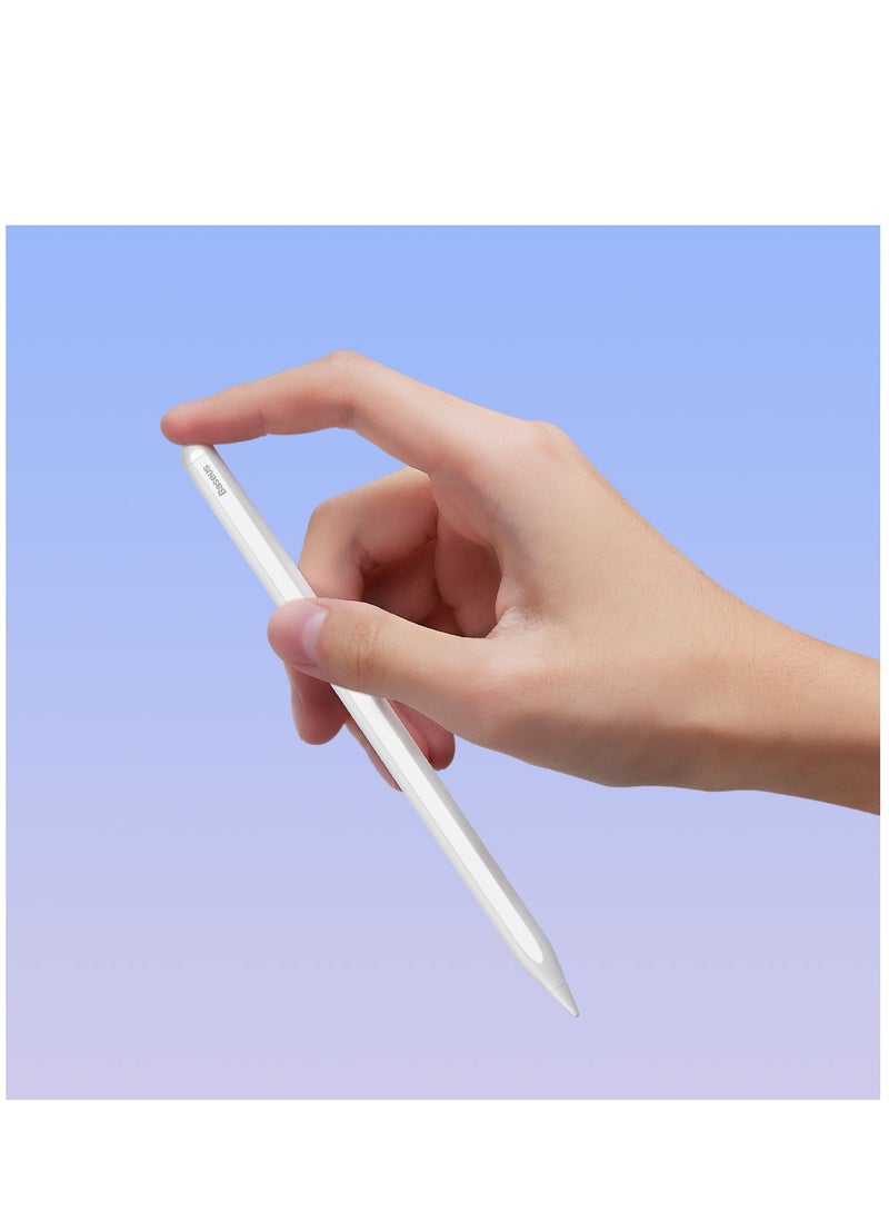 Baseus - Stylus Pen For iPad 2020-2022, Quick Charging iPad Pencil With Tilt Sensitivity And Palm Rejection, Compatible With iPad Pro 11/iPad Pro 12.9 (2020) iPad Air (2020) iPad Mini/iPad Pro 12.9 (2021) White - Image 1