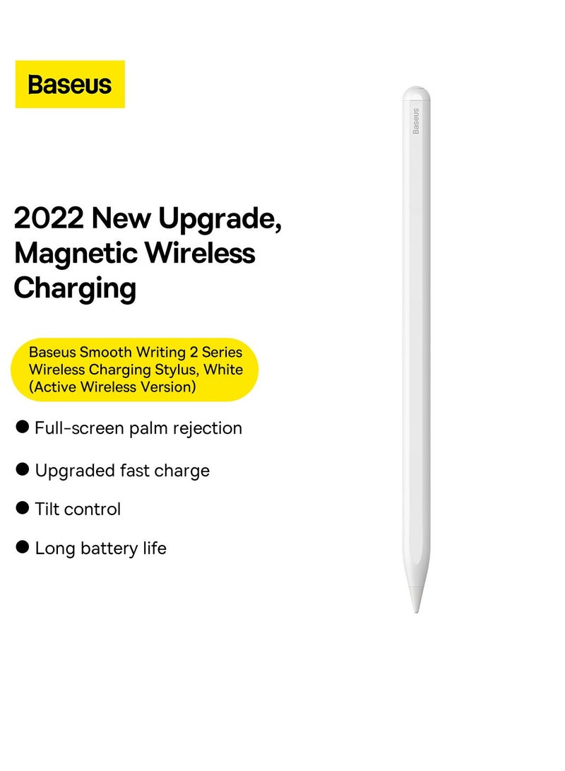 Baseus - Stylus Pen For iPad 2020-2022, Quick Charging iPad Pencil With Tilt Sensitivity And Palm Rejection, Compatible With iPad Pro 11/iPad Pro 12.9 (2020) iPad Air (2020) iPad Mini/iPad Pro 12.9 (2021) White - Image 1