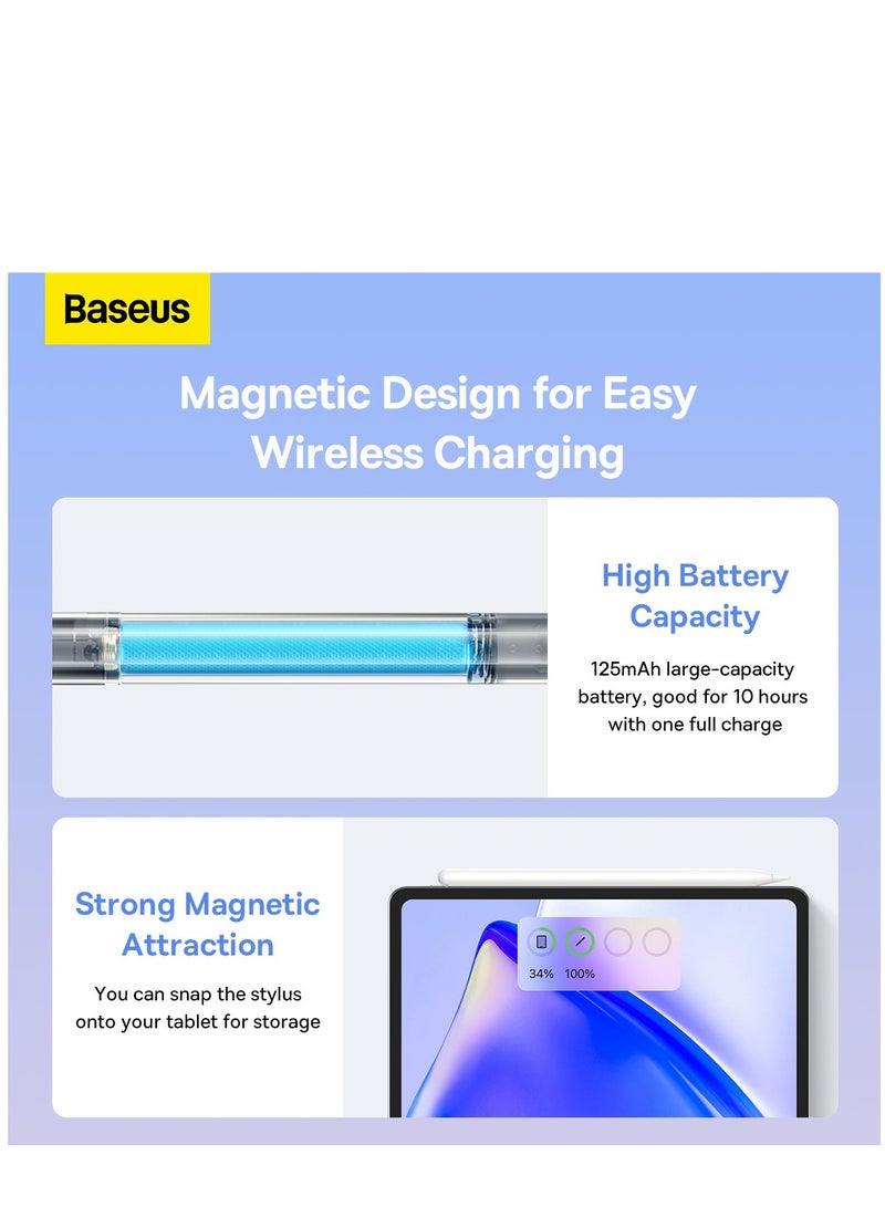 Baseus - Stylus Pen For iPad 2020-2022, Quick Charging iPad Pencil With Tilt Sensitivity And Palm Rejection, Compatible With iPad Pro 11/iPad Pro 12.9 (2020) iPad Air (2020) iPad Mini/iPad Pro 12.9 (2021) Pink - Image 1