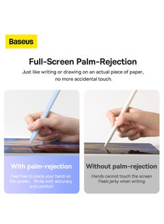 Baseus Stylus Pen For iPad 2020-2022, Quick Charging iPad Pencil With Tilt Sensitivity And Palm Rejection, Compatible With iPad Pro 11/iPad Pro 12.9 (2020) iPad Air (2020) iPad Mini/iPad Pro 12.9 (2021) Blue  - Image 4