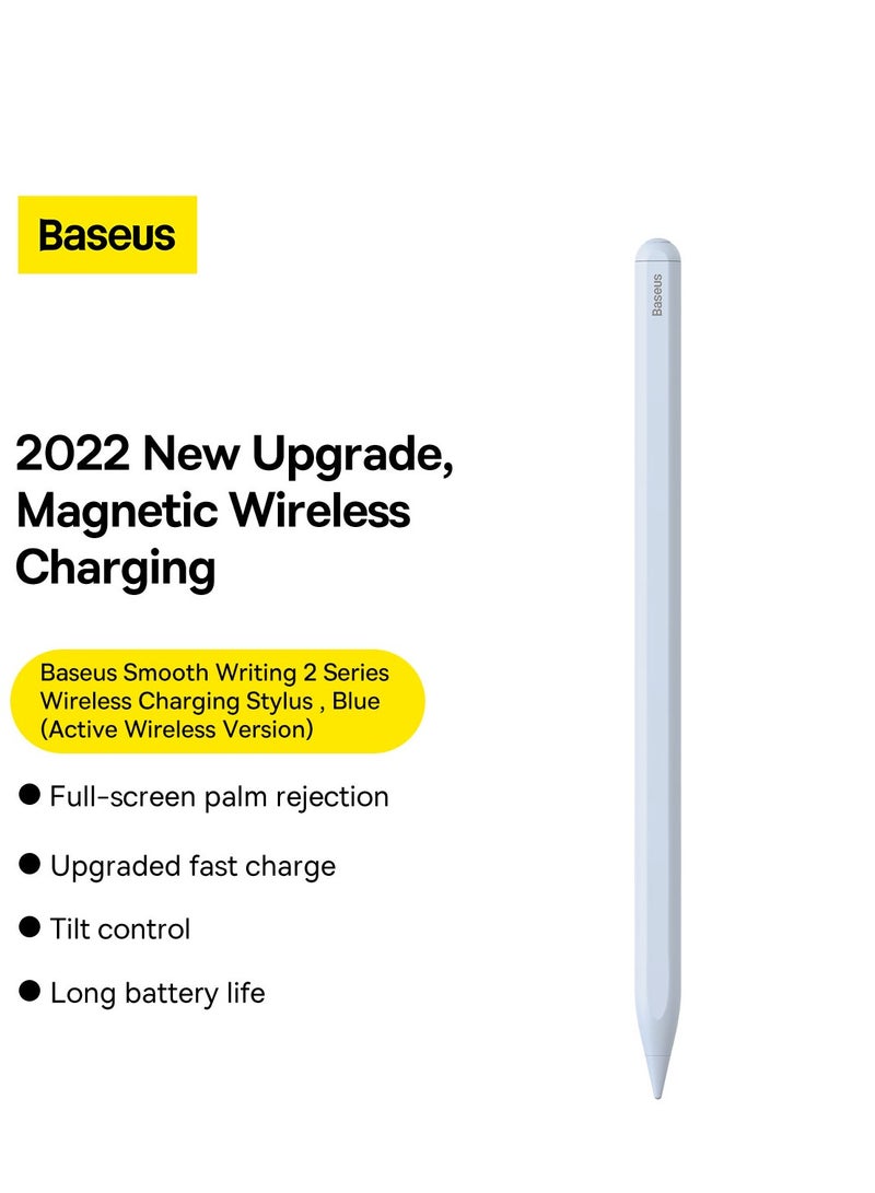 Baseus - Stylus Pen For iPad 2020-2022, Quick Charging iPad Pencil With Tilt Sensitivity And Palm Rejection, Compatible With iPad Pro 11/iPad Pro 12.9 (2020) iPad Air (2020) iPad Mini/iPad Pro 12.9 (2021) Blue - Image 1