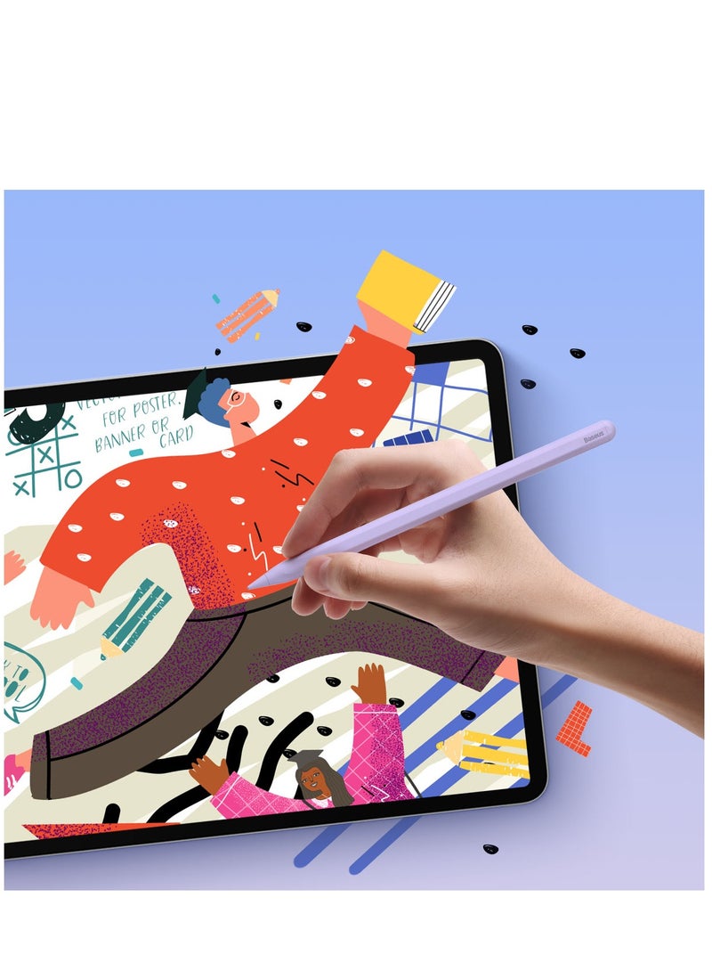 Stylus Pen For iPad 2020-2022, Quick Charging iPad Pencil With Tilt Sensitivity And Palm Rejection, Compatible With iPad Pro 11/iPad Pro 12.9 (2020) iPad Air (2020) iPad Mini/iPad Pro 12.9 (2021) Purple