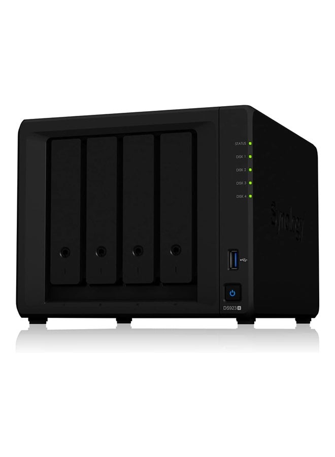 سينولوجي مجموعة DS923+ 4-Bay Diskstation NAS (AMD Ryzen™ 4 Threads R1600 Dual-Core 4GB Ram 2xRJ-45 1GbE LAN-Port) سعة 32 تيرابايت مع 4 وحدات تخزين Seagate IronWolf سعة 8 تيرابايت  - Image 1
