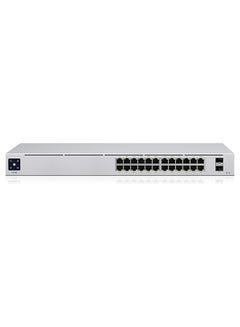 أوبيكويتي Networks UniFi USW24POE 24Port PoE Managed L2L3 Gigabit Ethernet (101001000) Power over Ethernet (PoE) 1U Silver  - Image 5
