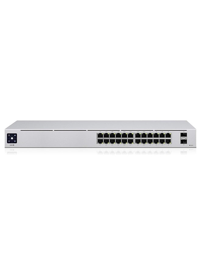 UBIQUITI Networks UniFi USW24POE 24Port PoE Managed L2L3 Gigabit Ethernet (101001000) Power over Ethernet (PoE) 1U Silver  - Image 5